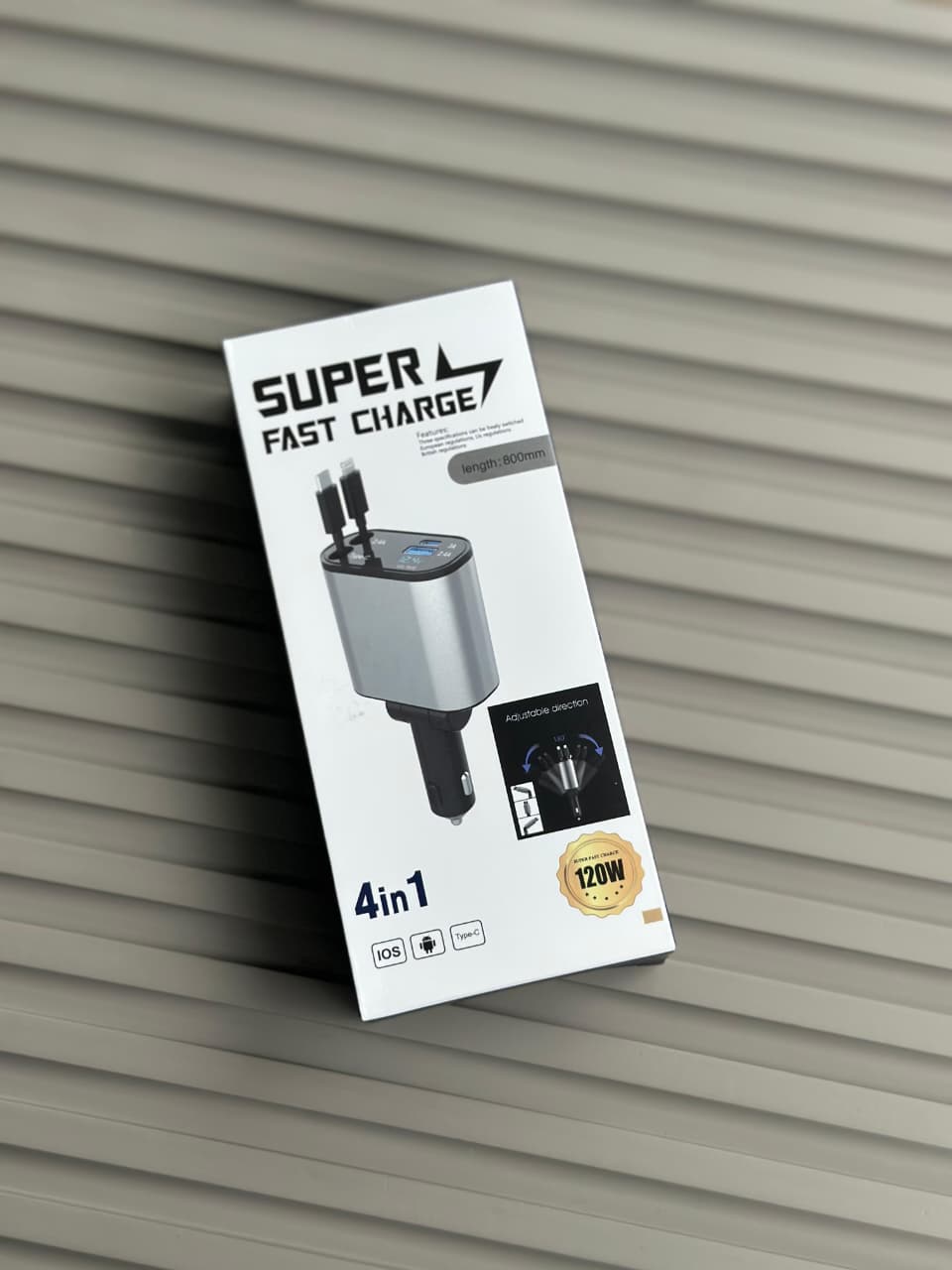 Super Fast 4 in 1 Car Doc 120 W Car charger