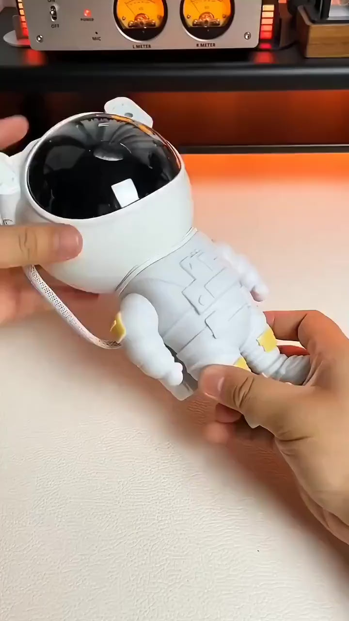 Robot Astronaut Galaxy Star Projector